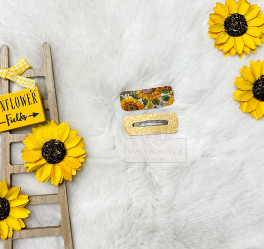 Sunflower Fields Snap Clip Set